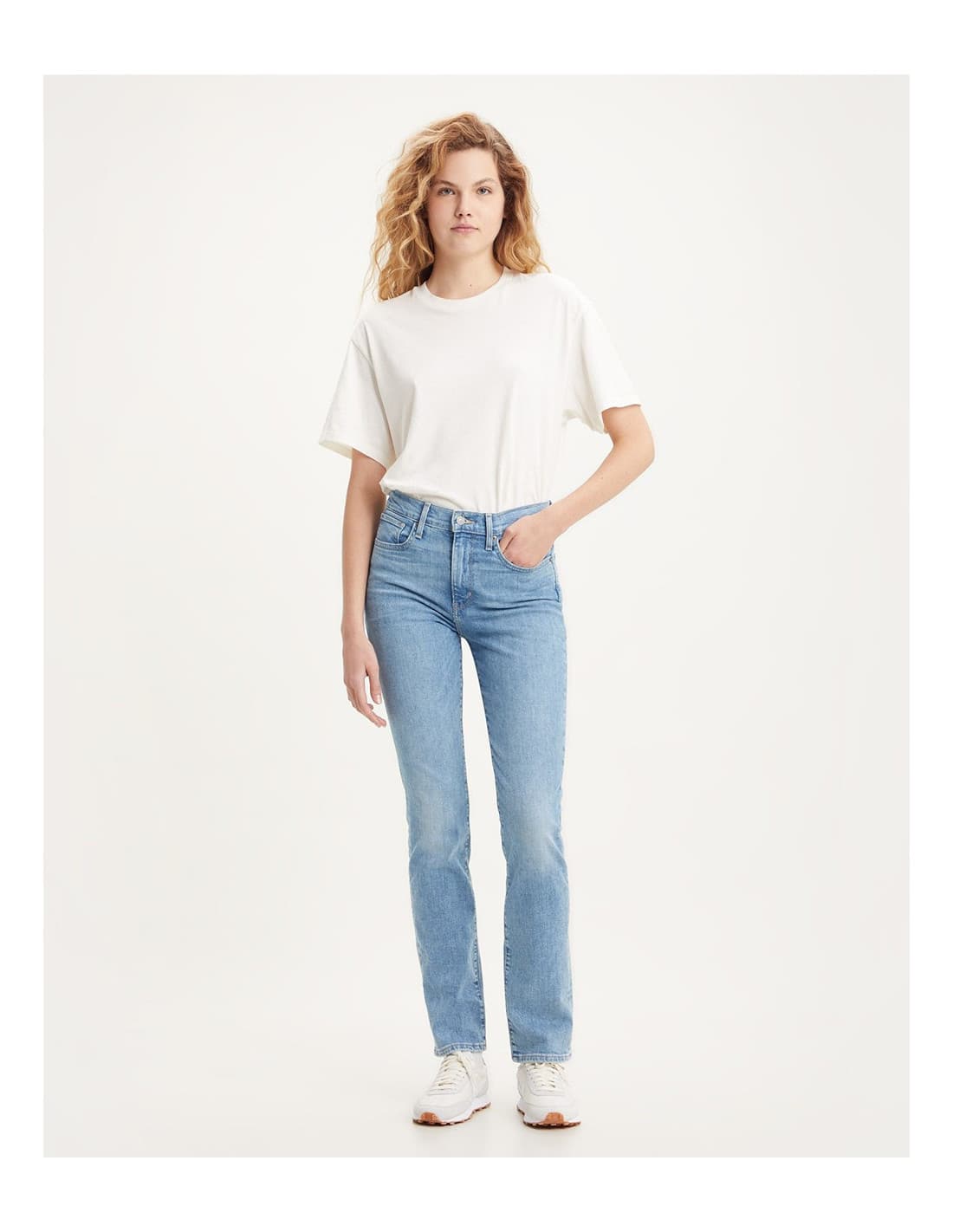 LEVI'S - 724 Taille Haute Droite Indigo Foncé - Délavé 1