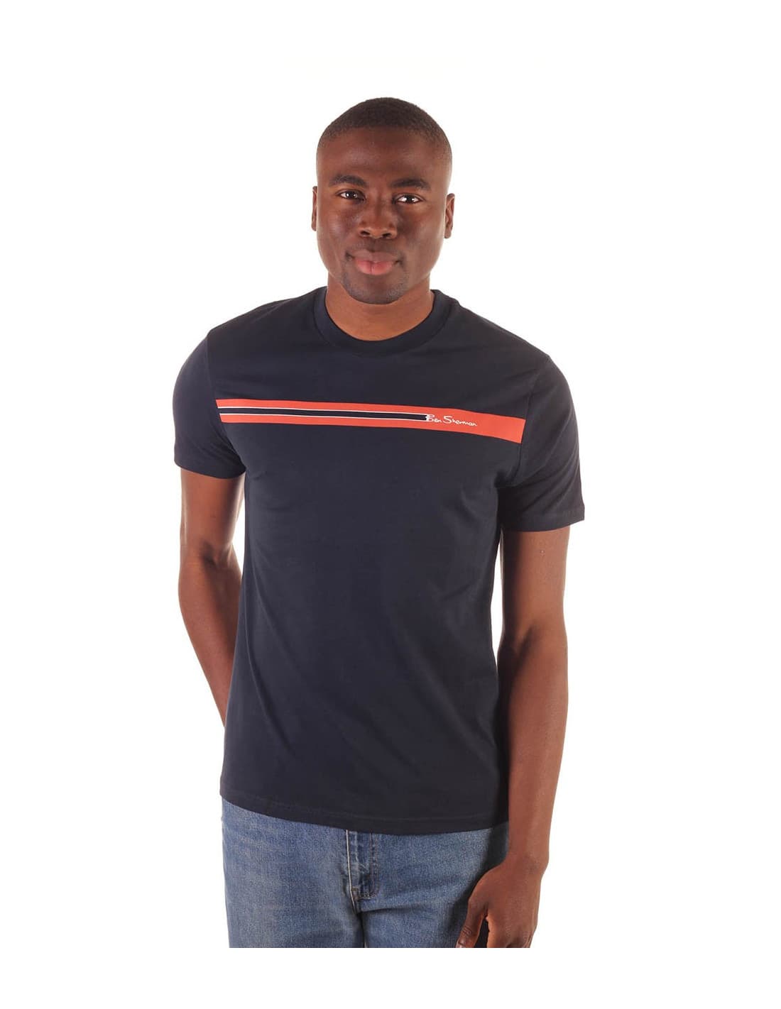 T-shirt à rayures poitrine BEN SHERMAN 1