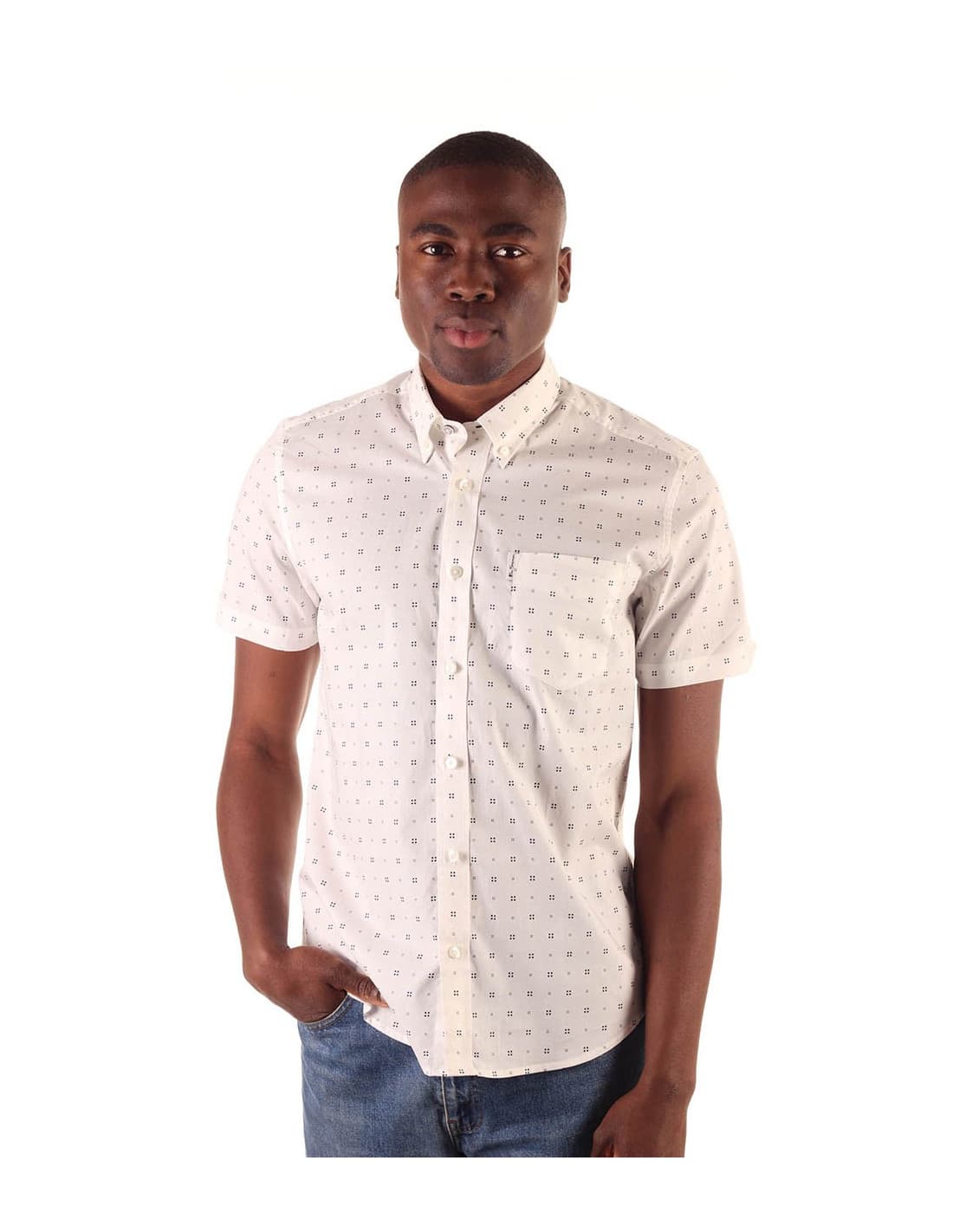 Chemise BEN SHERMAN à imprimé géométrique dispersé 2
