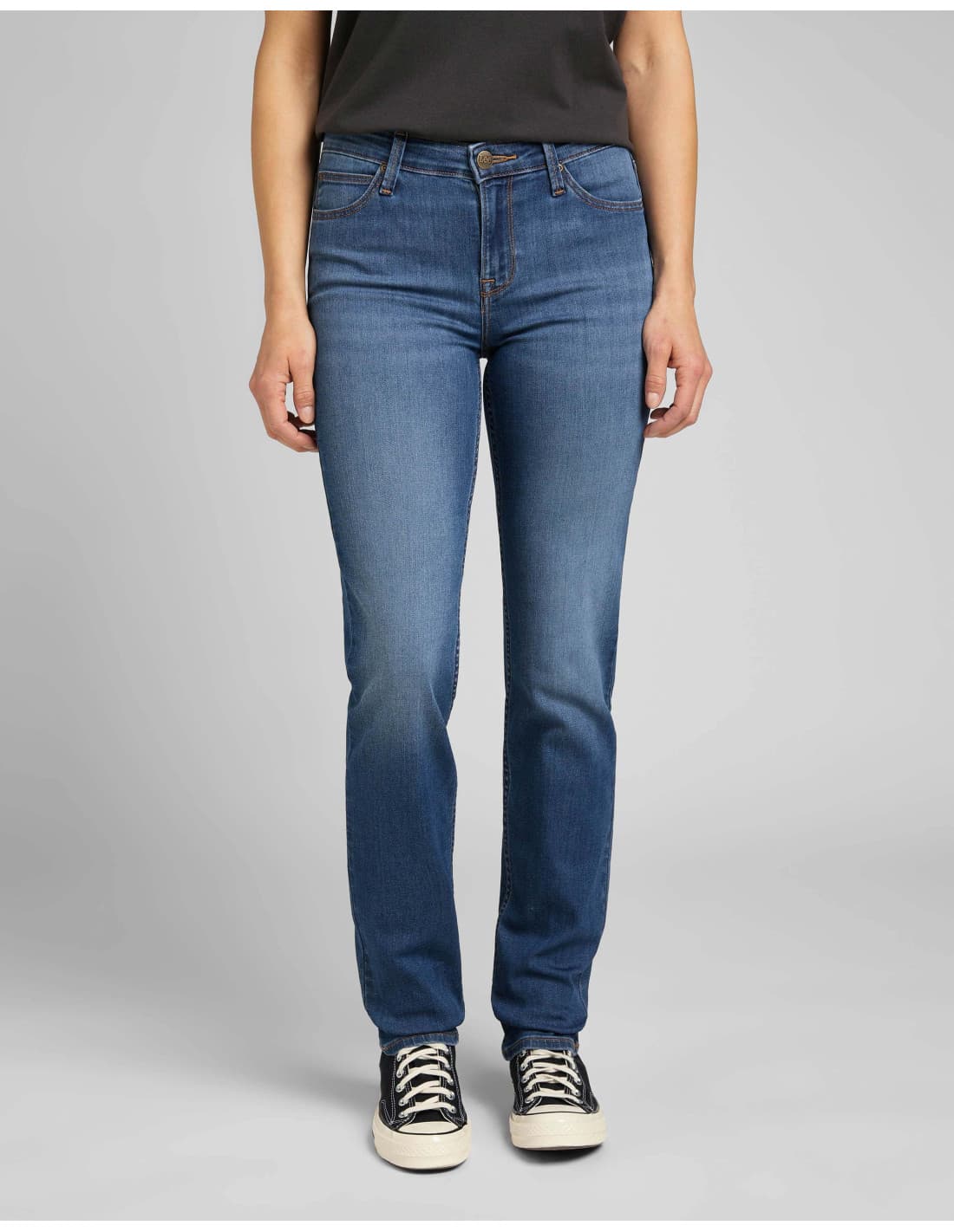 Pantalon droit en denim LEE Marion 1