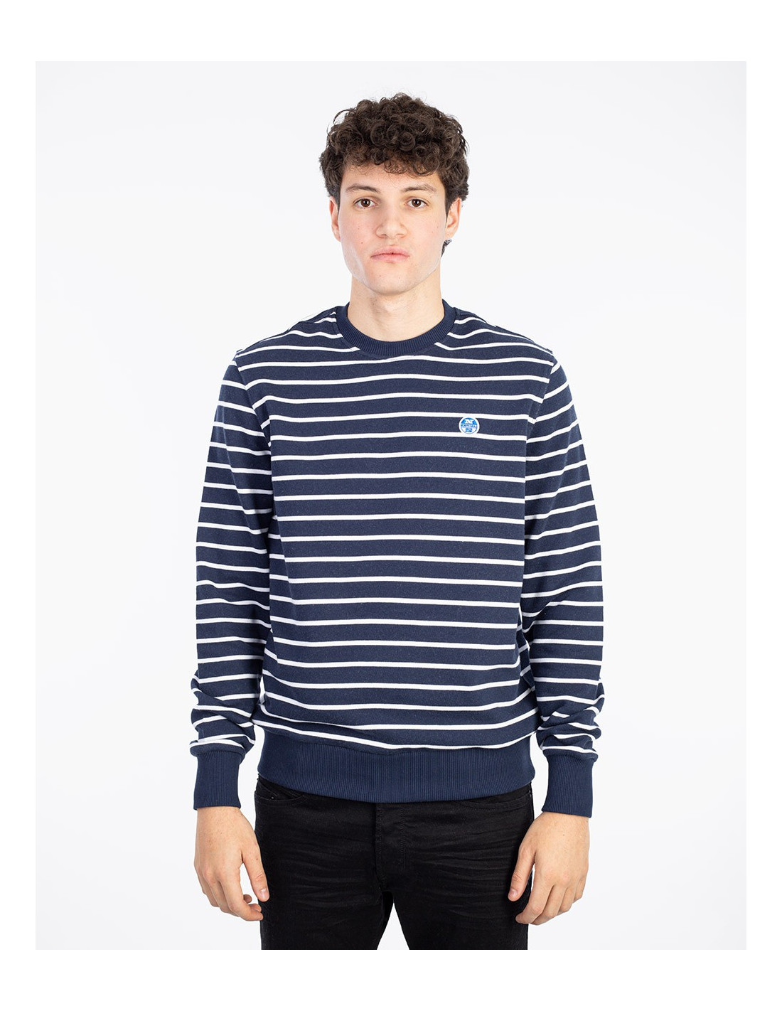 Sweat-shirt à col rond rayé NORTH SAILS 4