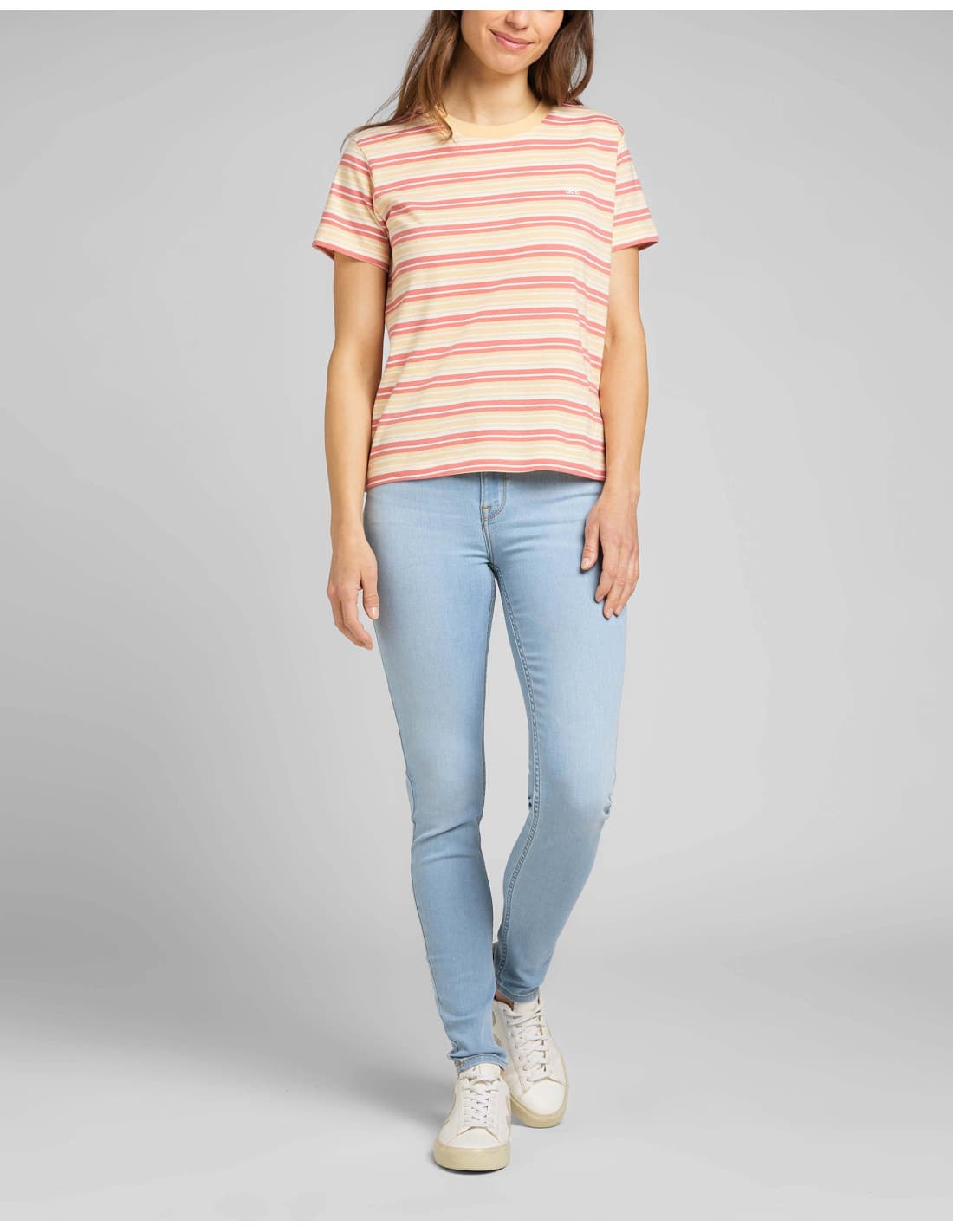 Pantalon en denim LEE Scarlett taille haute 1