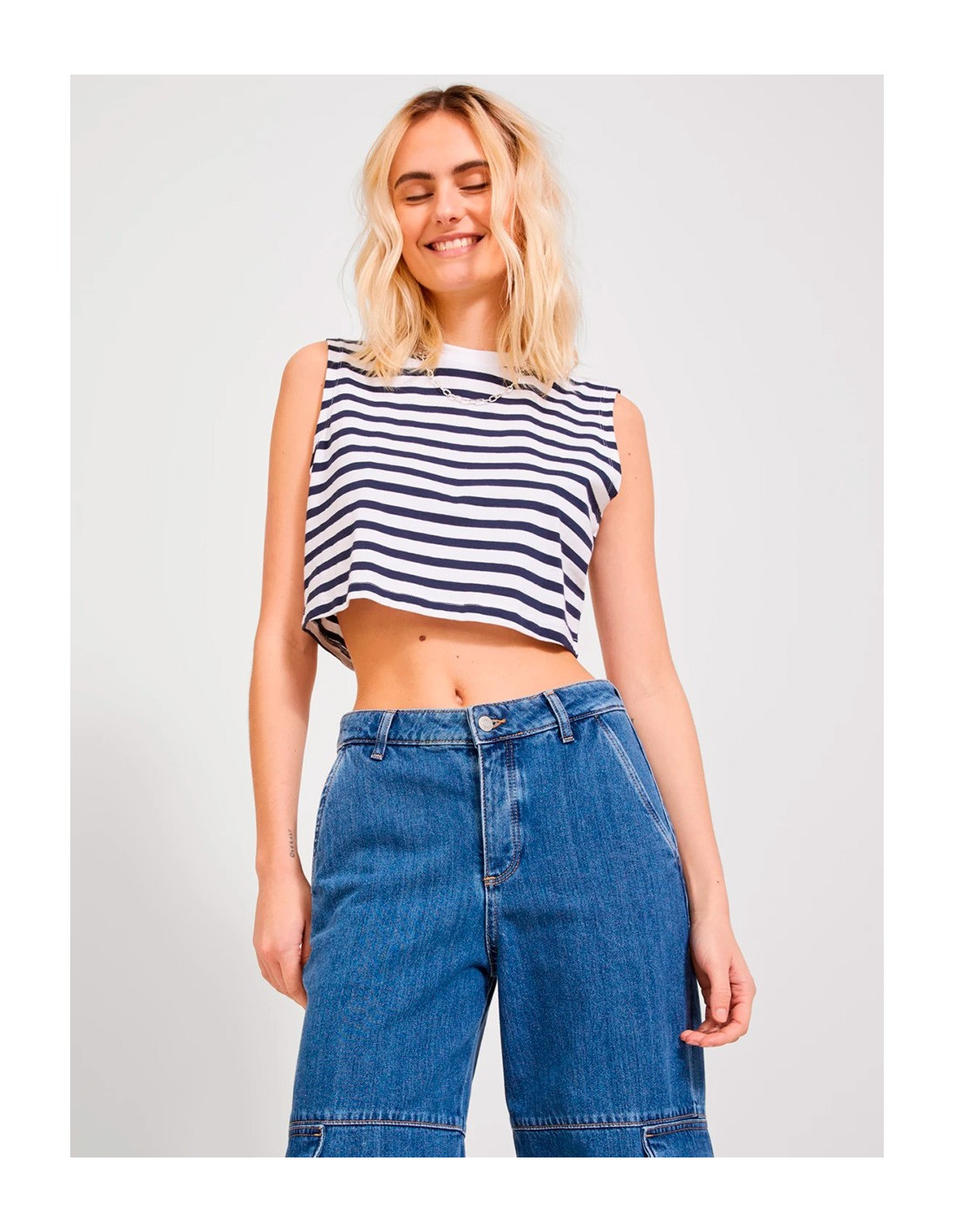 JJXX Alvira SL Slim Crop - T-shirt 3