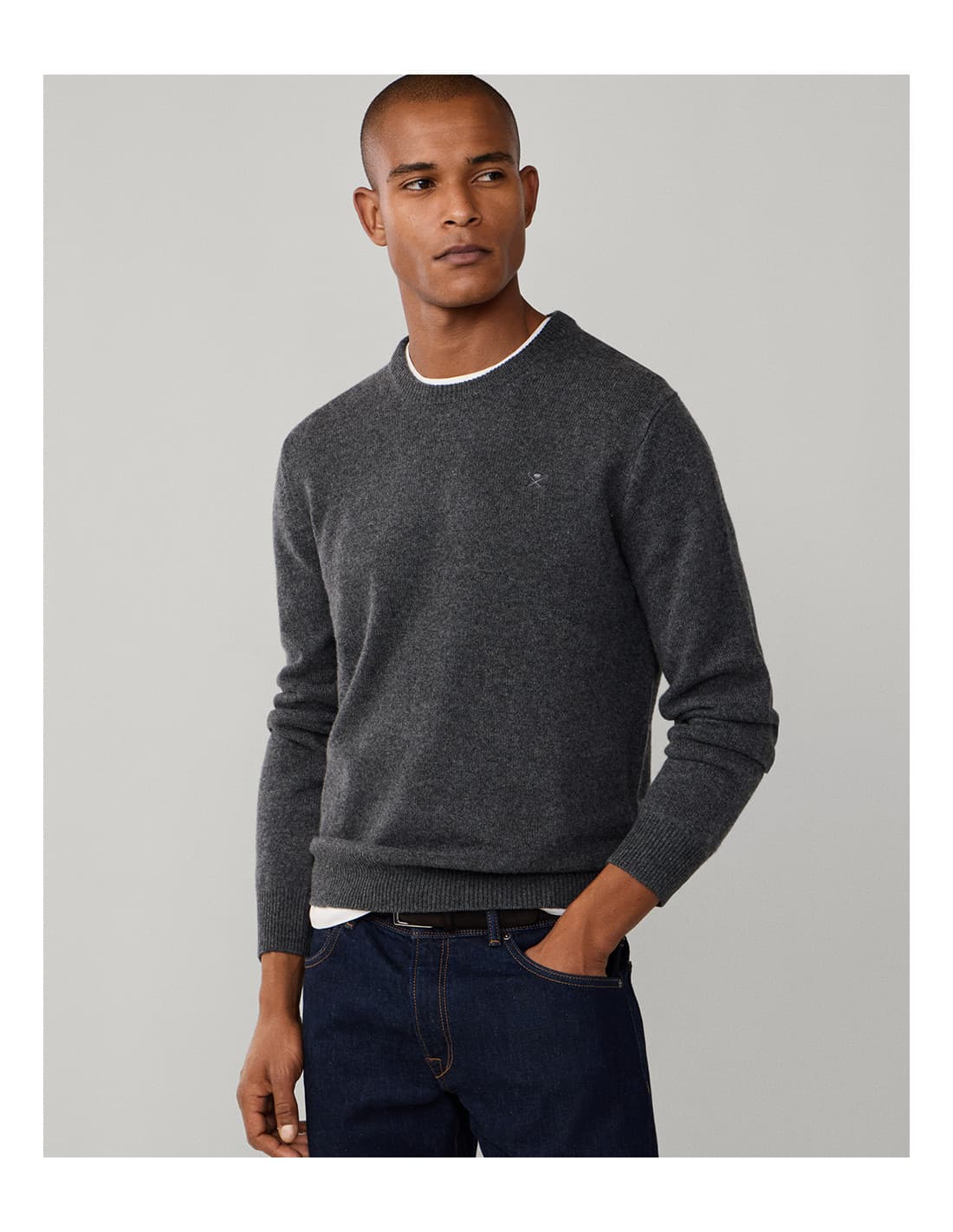 Maillot HACKETT en laine d'agneau 2