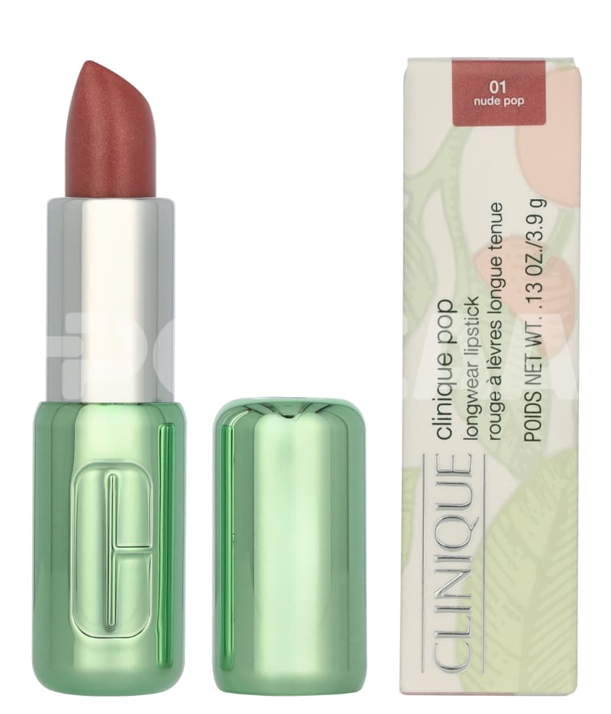 Clinique Pop Longwear Shine Lipstick 3.9g - #01 Nude Pop 1
