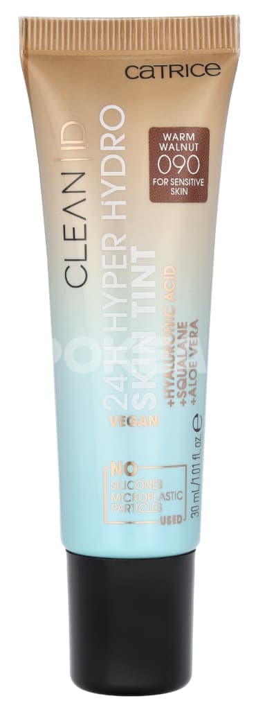 Catrice Clean ID 24H Hyper Hydro Skin Tint 30ml - #090 Warm Walnut 1