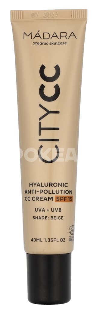 Madara CityCc Hyaluronic Anti-Pollution Cream CC SPF 40ml - 15 Beige 2
