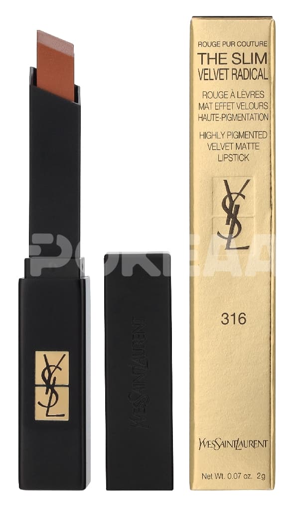 YSL Rouge Pur Couture The Slim Velvet Radical Matte Lipstick 2g - #316 Vibe In Amber 1