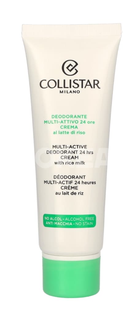 Collistar Multi-Active Deodorant 24 Hours Cream 75ml - Alcohol Free - With Rice Milk 2