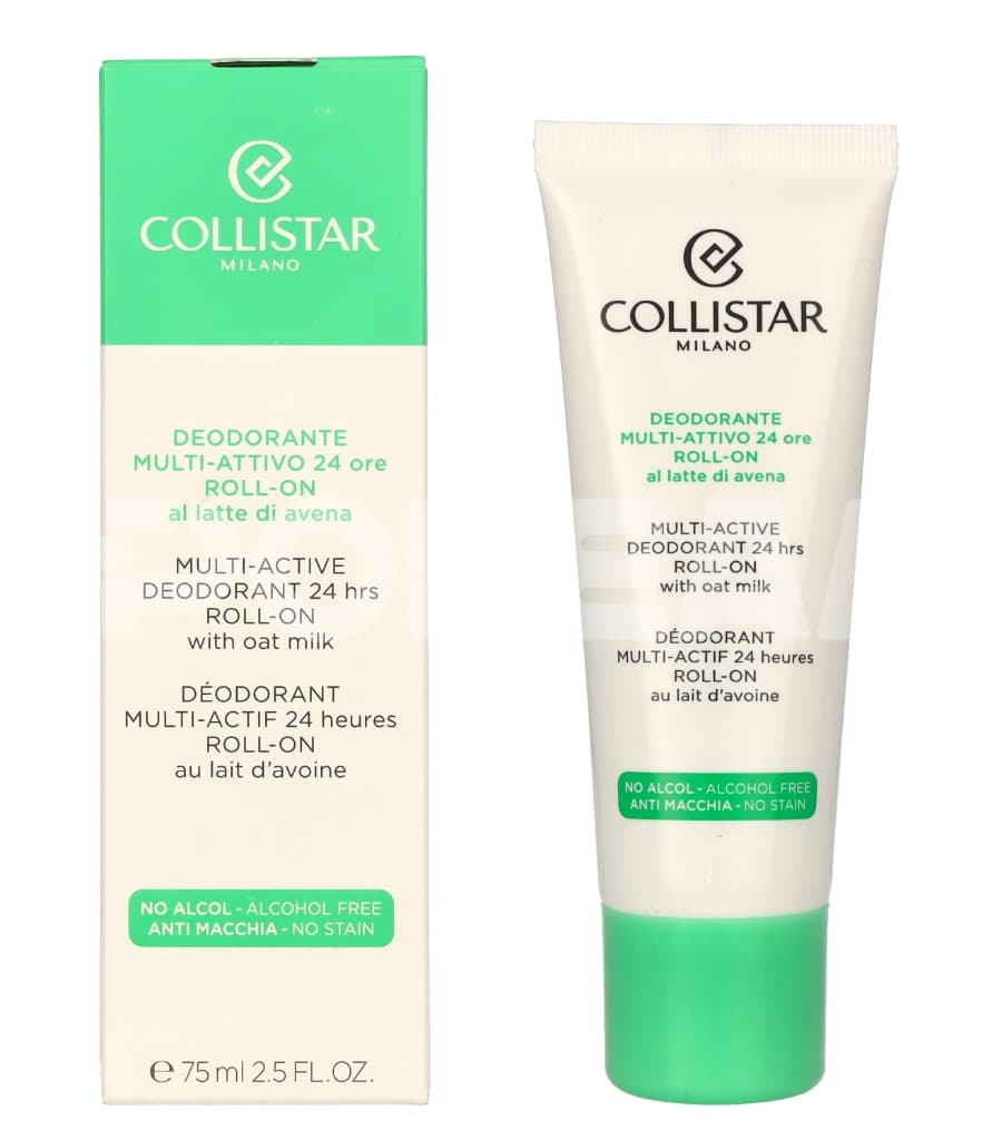 Collistar Multi-Active Deo 24H Roll On 75ml - Alcohol Free - With Oat Milk 1