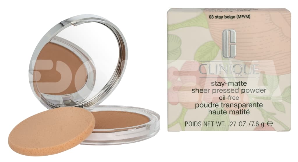 Clinique Stay-Matte Sheer Pressed Powder 7.6g - #03 Stay Beige (MF/M) 1