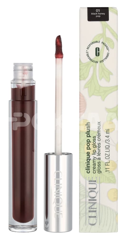 Clinique Pop Plush Creamy Lip Gloss 3.4ml - #01 Black Honey Pop 1