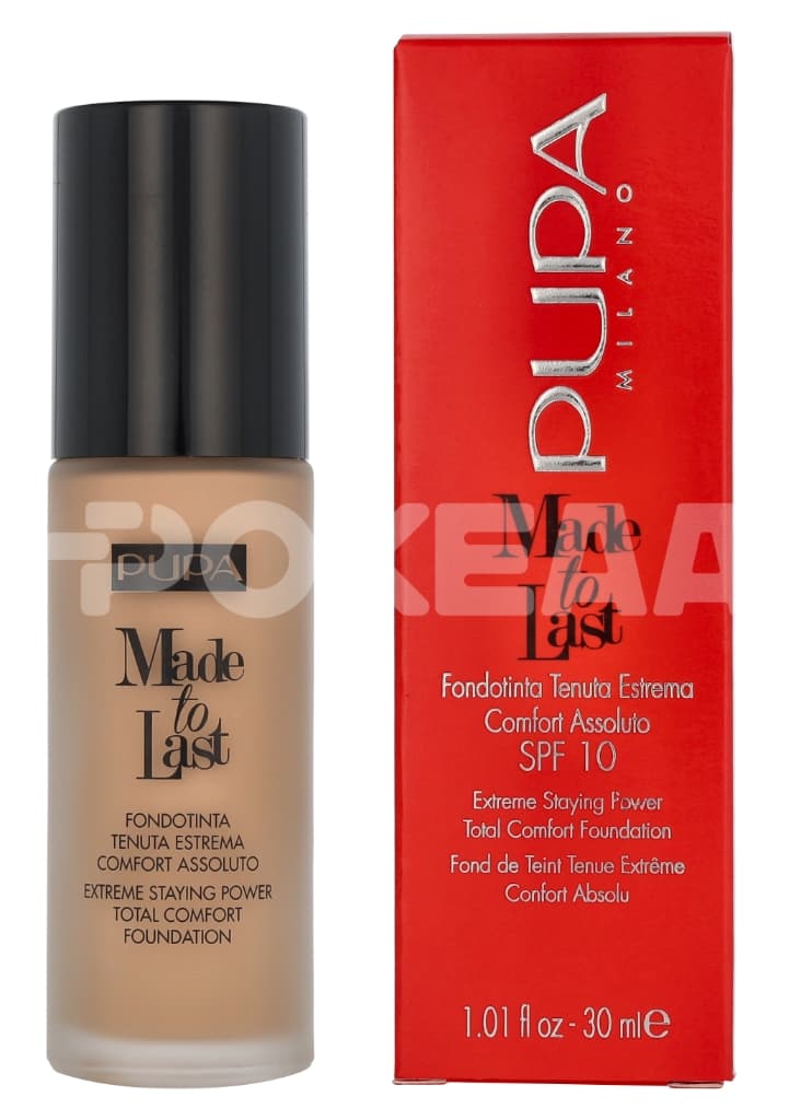 Pupa Made To Last Total Comfort Foundation SPF10 30ml - #050 Beige Sand 1