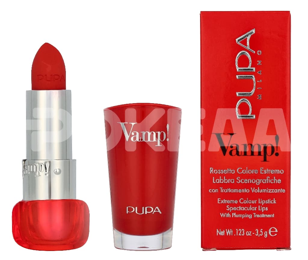 Pupa Vamp! Extreme Colour Lipstick 3.5g - #304 Red Flame 1