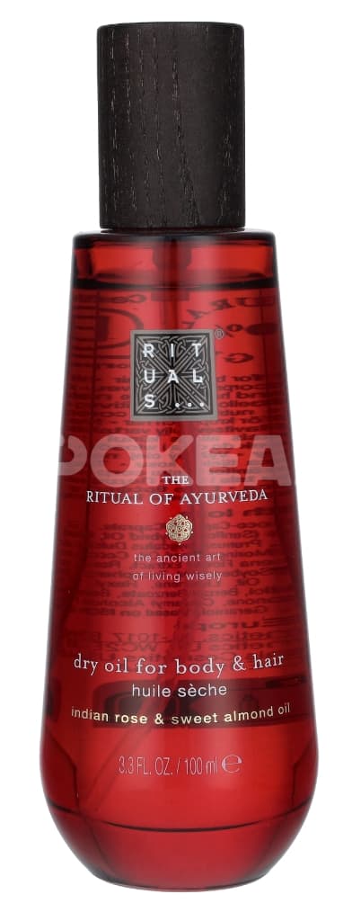 Rituals Ayurveda Natural Dry Oil For Body & Hair 100ml - Indian Rose & Sweet Almond Oil 1