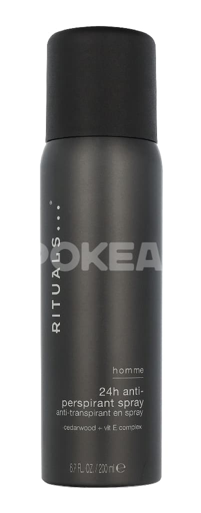 Rituals Homme 24H Anti-Perspirant Spray 200ml - Cedar Wood + Vit E Complex 1