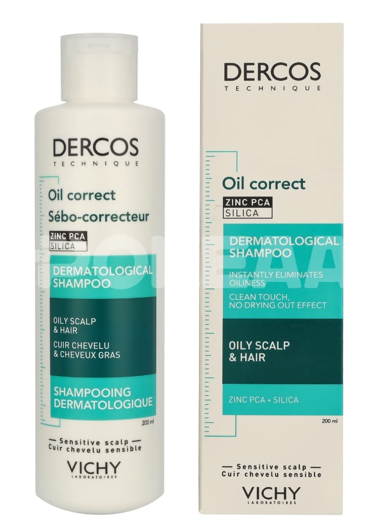 Vichy Dercos Oil-Correct Dermatological Shampoo 200ml 1