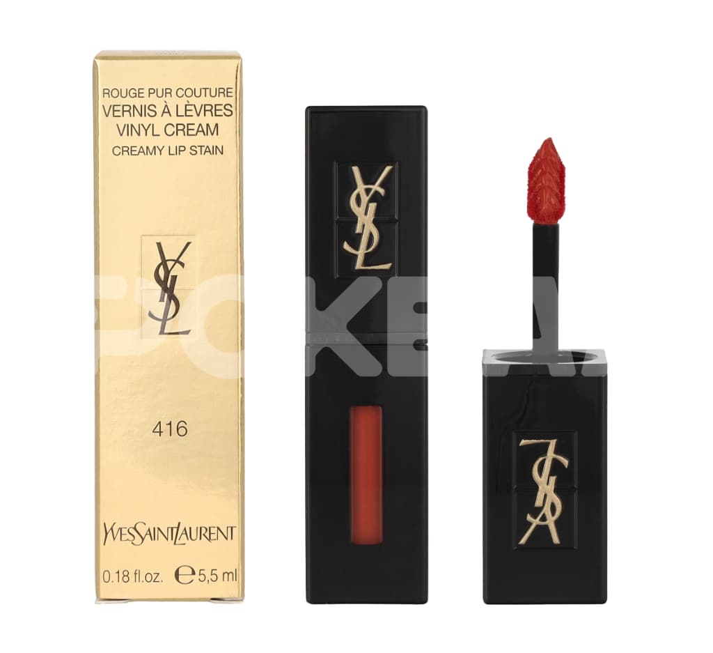 YSL Rouge Pur Couture Vernis A Levres Vinyl Creamy Lip Gloss 5.5ml - #416 Psychedelic Chili 1