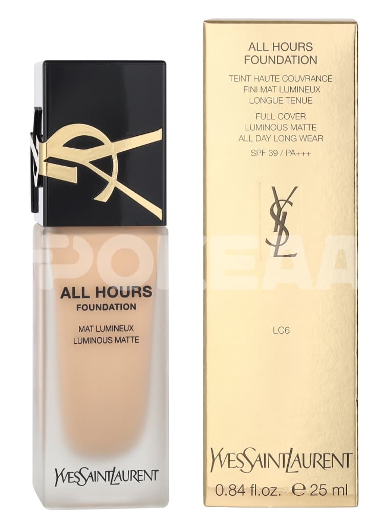 YSL All Hours Luminous Matte Foundation 25ml - LC6 1