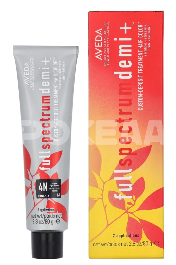 Aveda Full Spectrum Demi+ Custom-Deposit Hair Color 80g - 4N Light Brown 1
