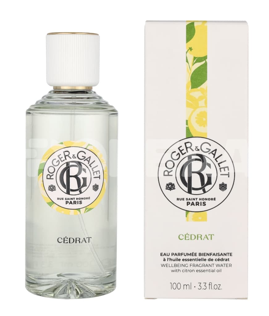 Roger & Gallet Cedrat Wellbeing Fragrant Water 100ml - Natural Spray 1