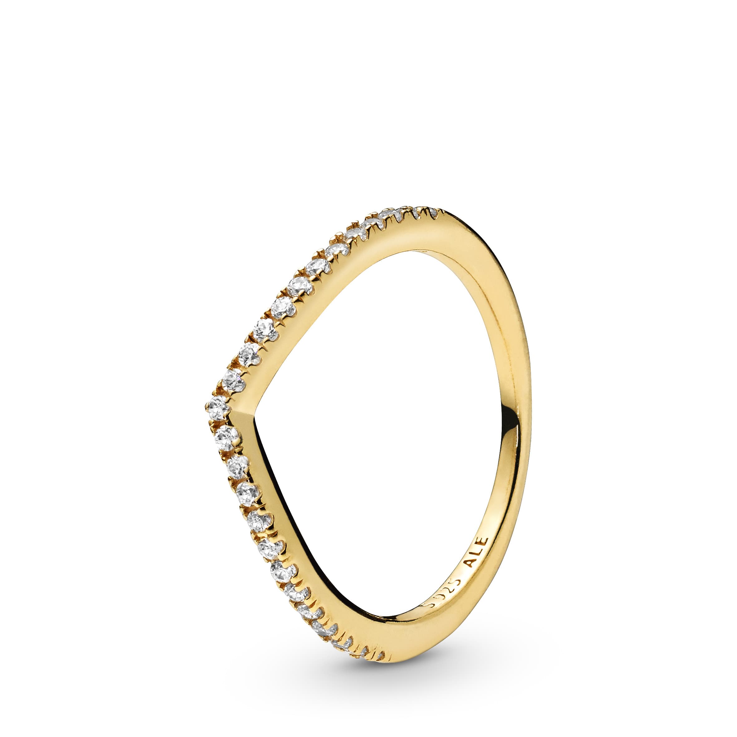 Pandora - Bague Wishbone en plaqué or 14 carats 1