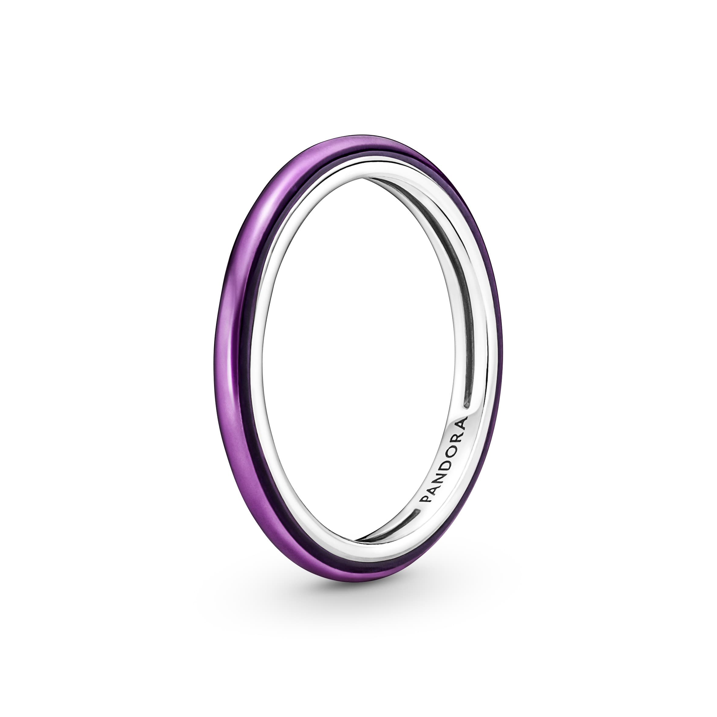 Pandora - Bague Transparent émaillé en argent sterling violet 1