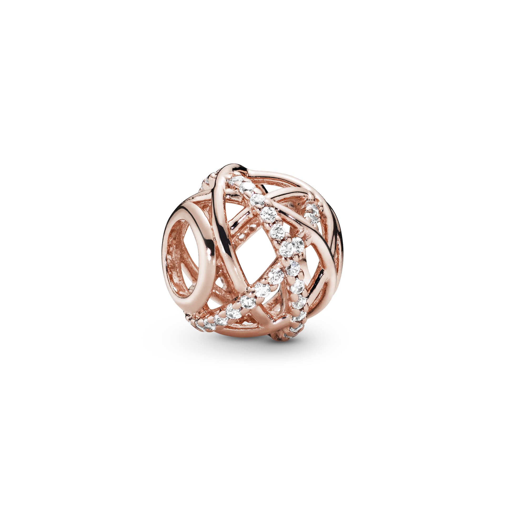 Pandora - Charm Ajouré Abstract en plaqué or rose 14 carats 1