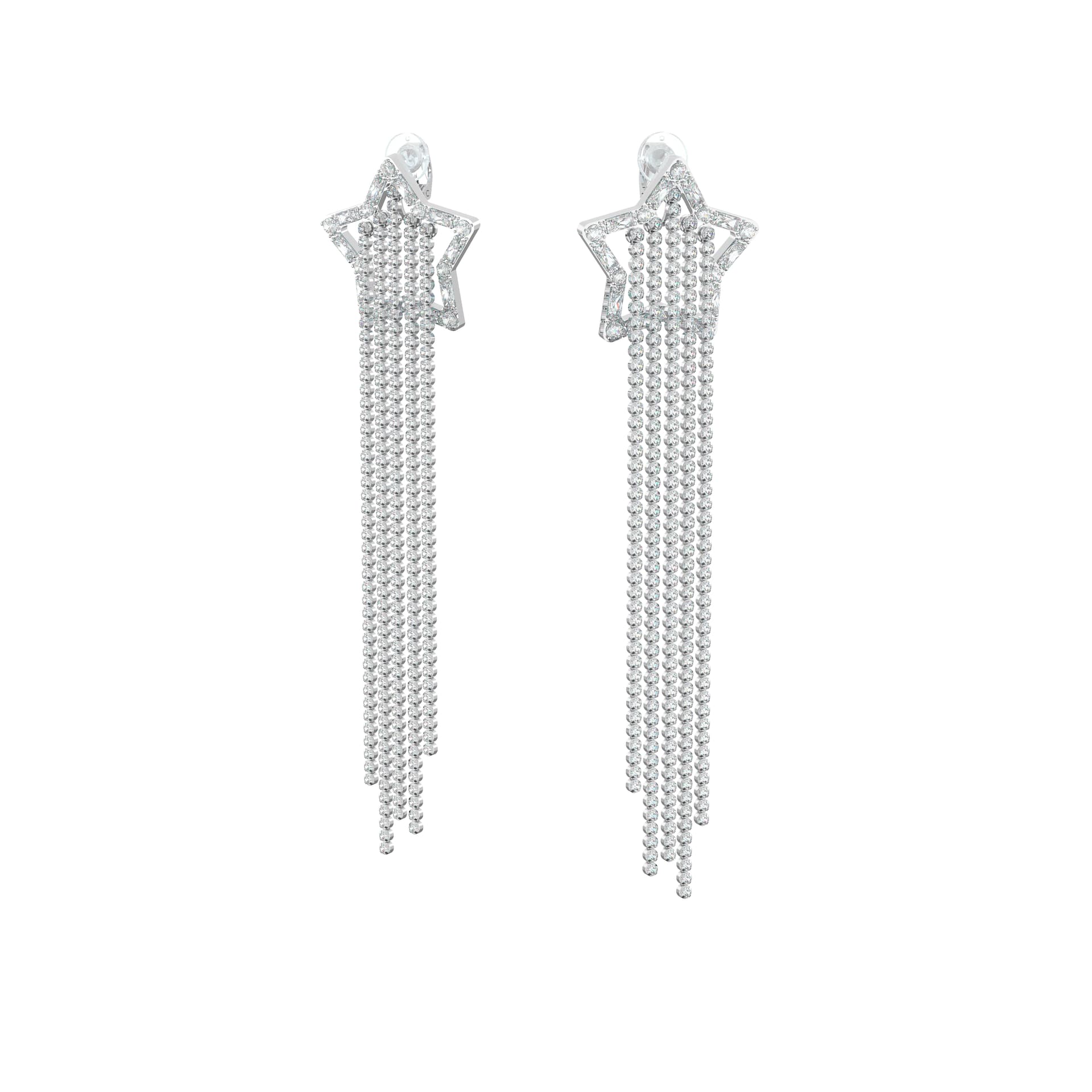 Swarovski - Boucles d'oreilles Stella blanc 1