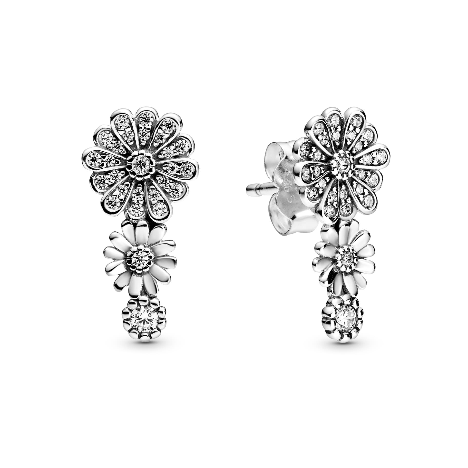 Pandora - Boucles d'oreilles clous Marguerite en argent sterling 1