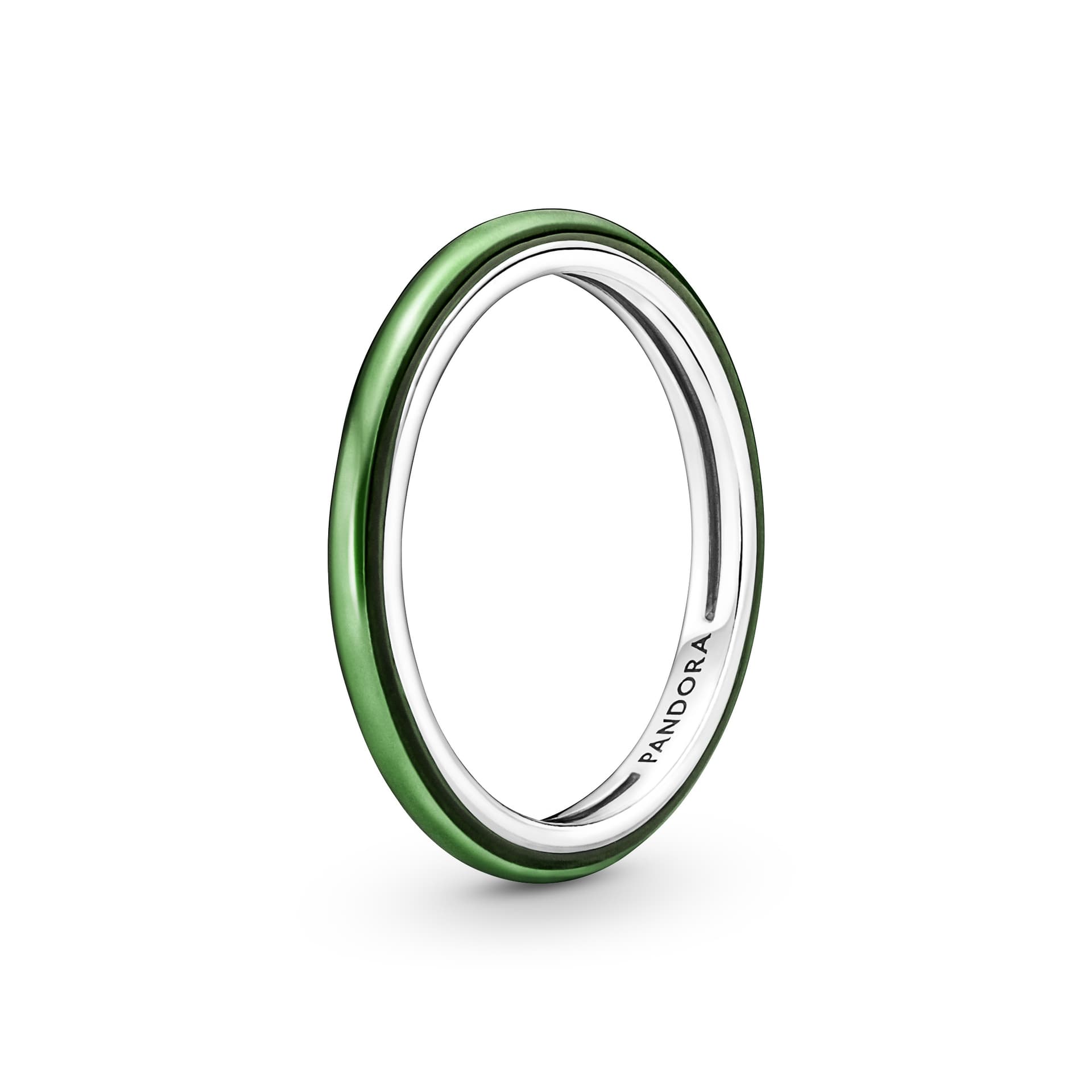 Pandora - Bague Transparent émaillé en argent sterling vert 1