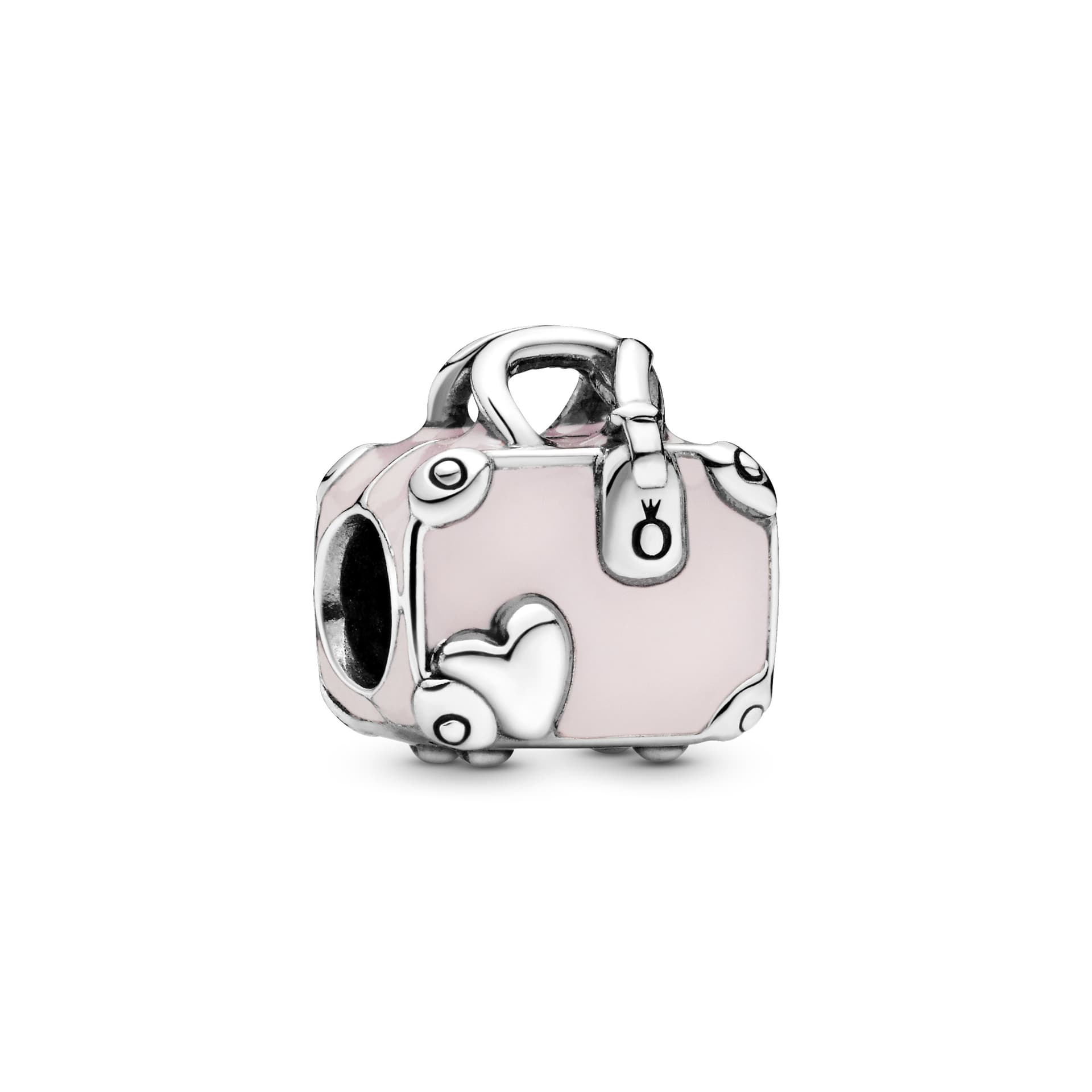 Pandora - Charm Valise émaillé en argent rose 1