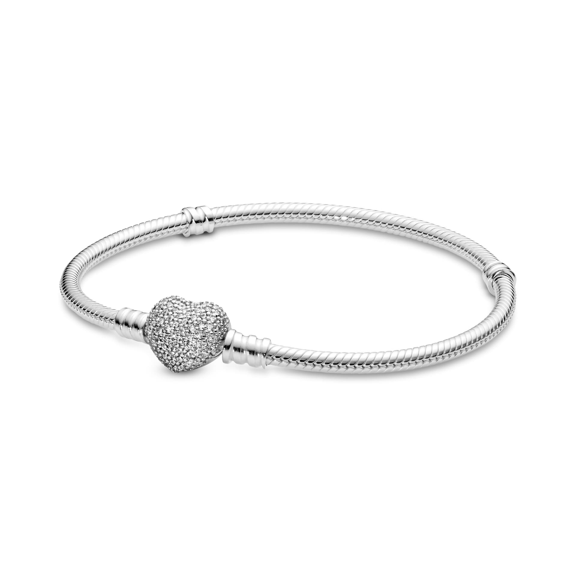 Pandora - Bracelet Cœur Shaped clasp en argent 1