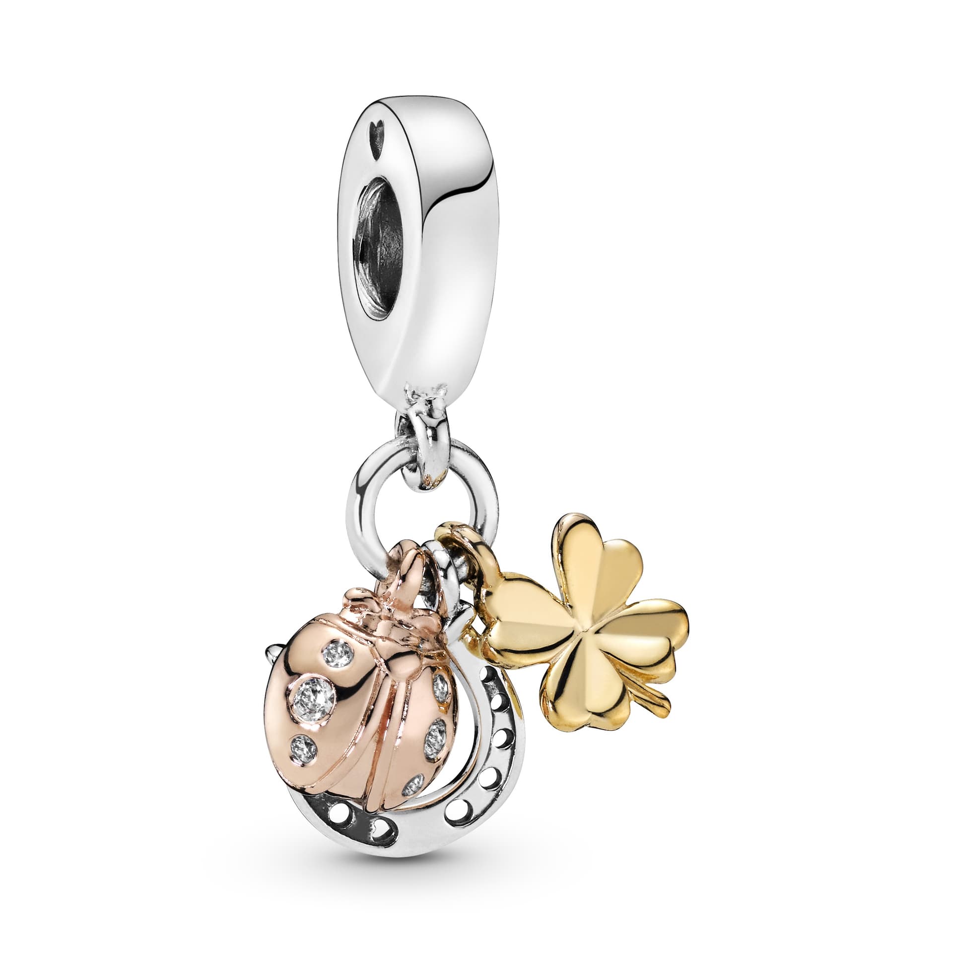 Pandora - Charm Fer à cheval Clover Ladybird In en argent 1