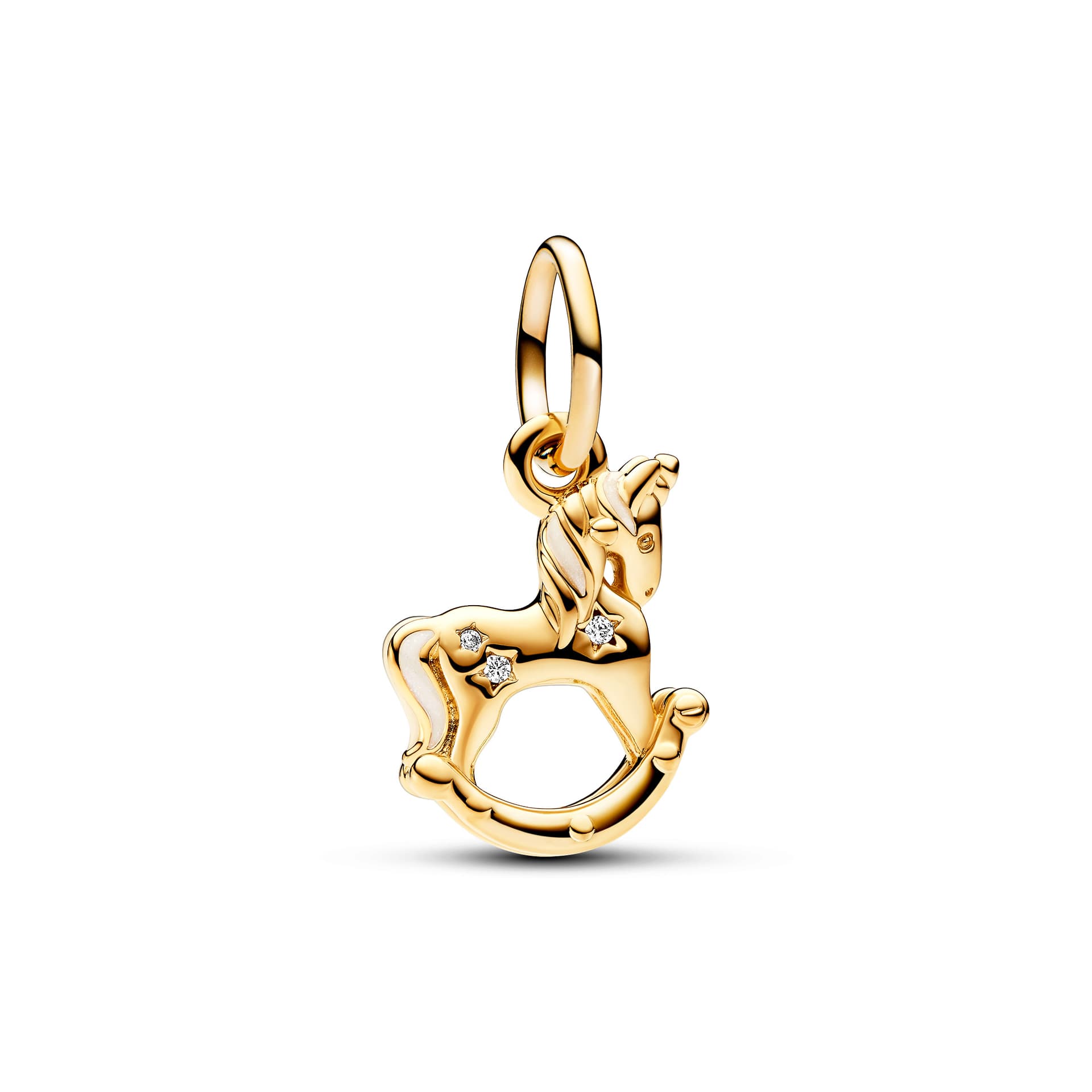 Pandora - Charm Émaillé en plaqué or 14 carats blanc 1