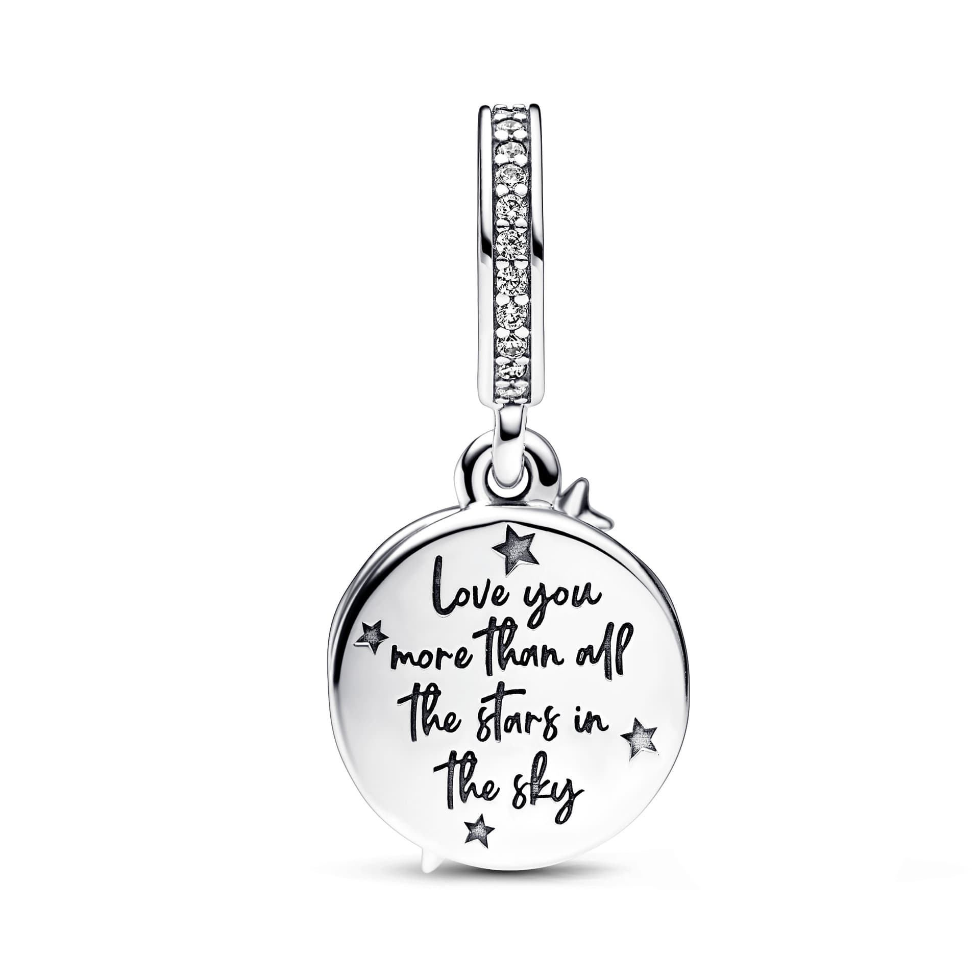 Pandora - Charm Émaillé en plaqué or rose 14 carats bleu 1