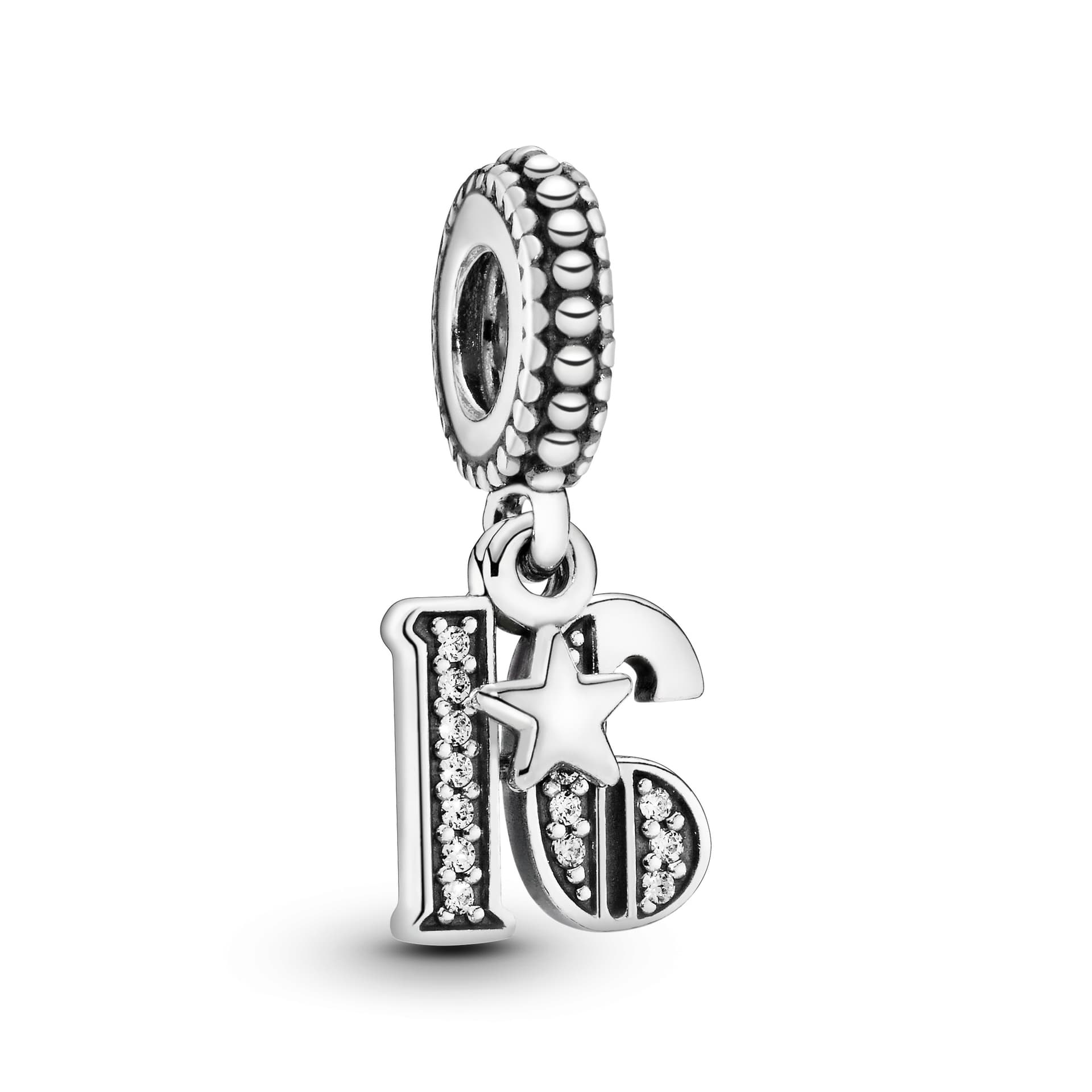 Pandora - Charm Numéro 16 en argent 1