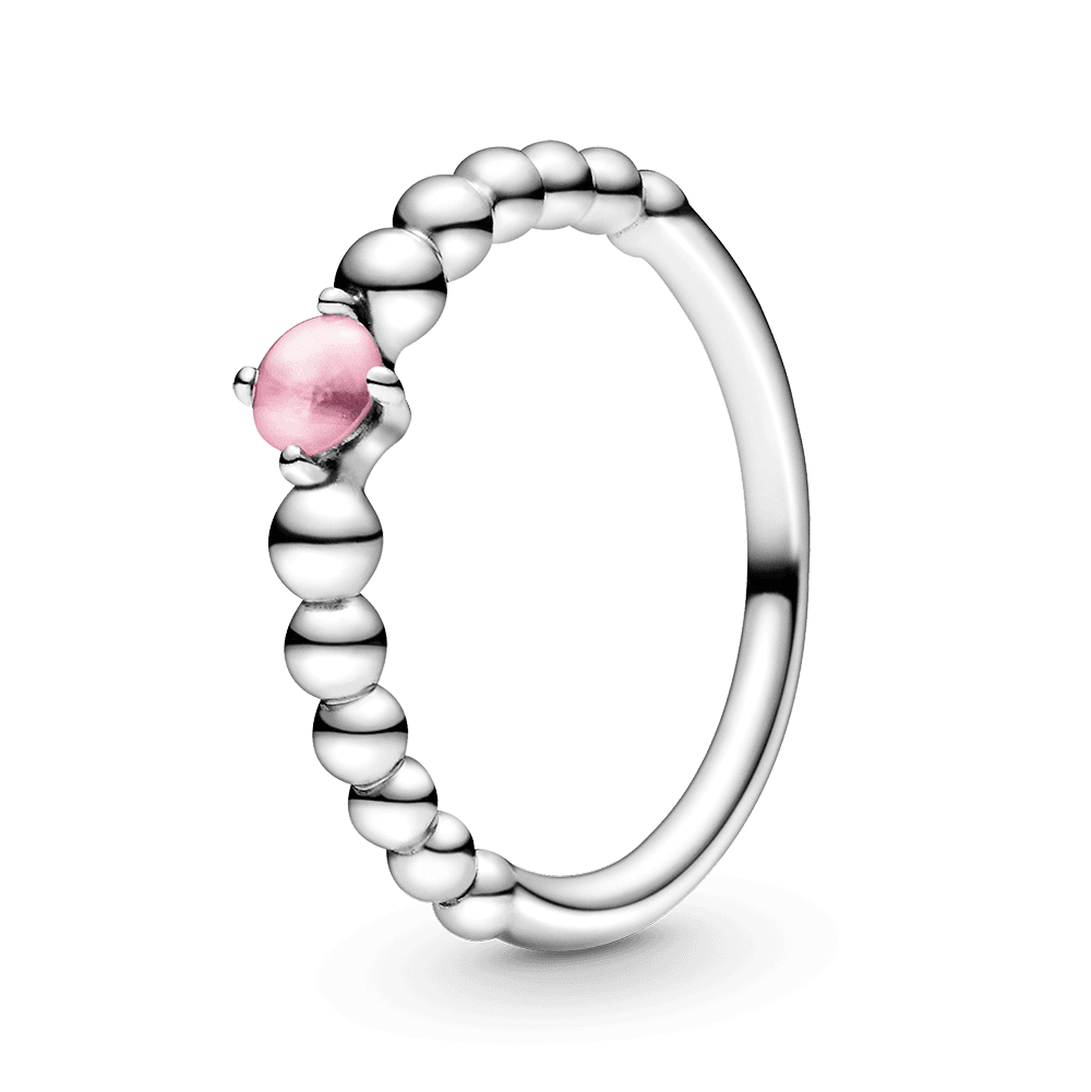 Pandora - Bague Cristal pétale en argent sterling rose 1