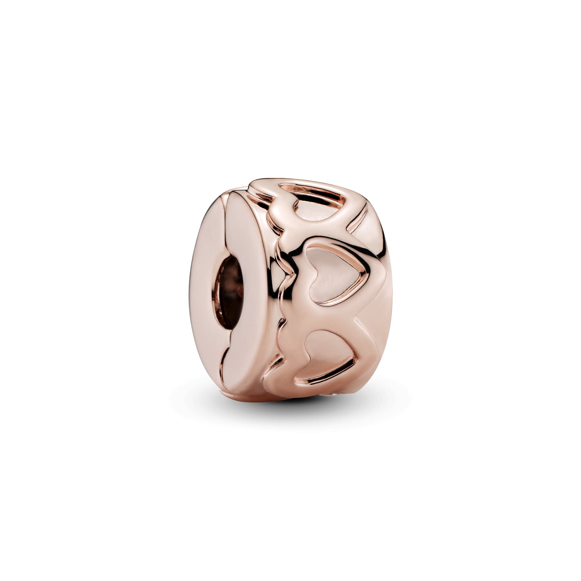 Pandora - Clip Cœur en plaqué or rose 14 carats 1