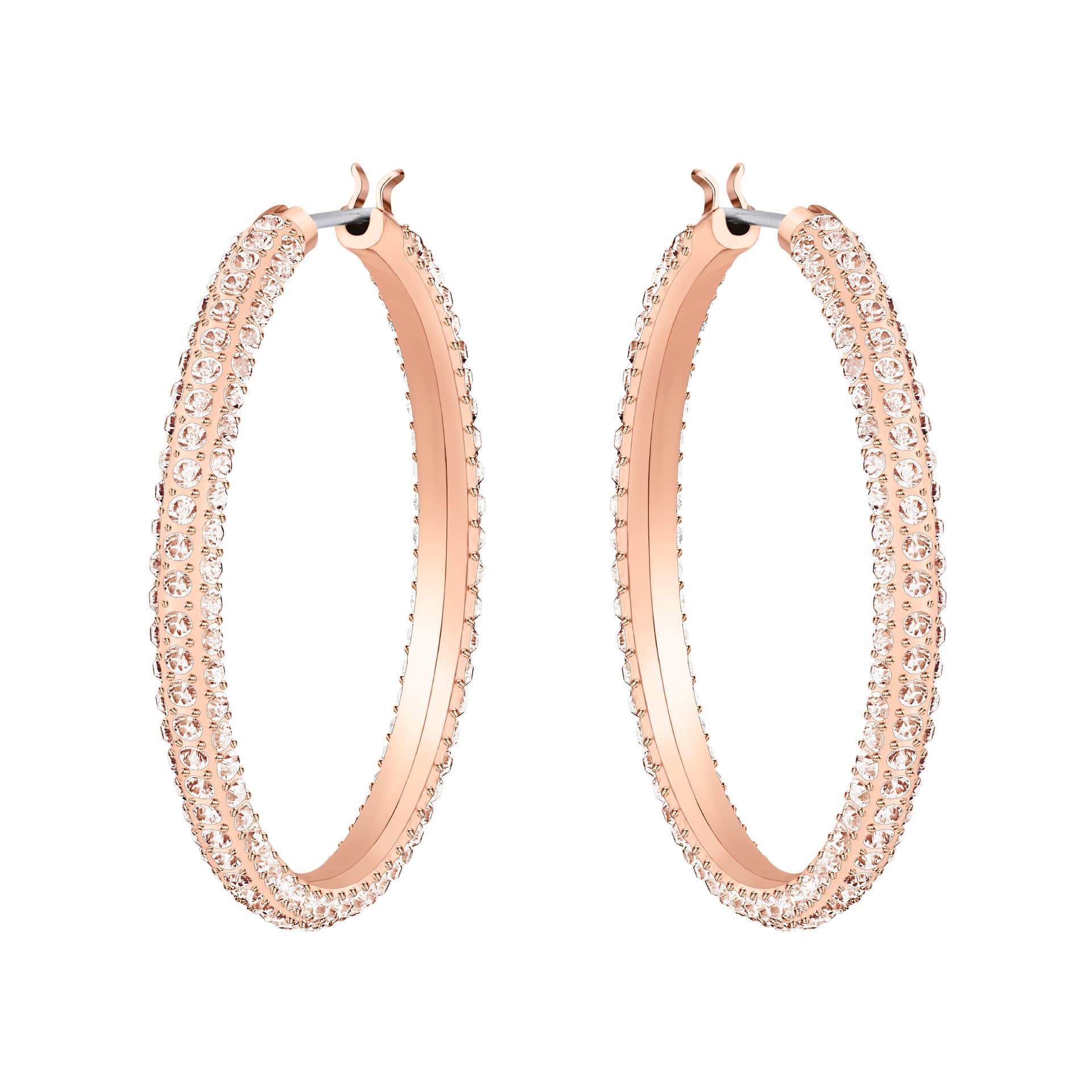 Swarovski - Créoles Dextera - plaqué or rose 1