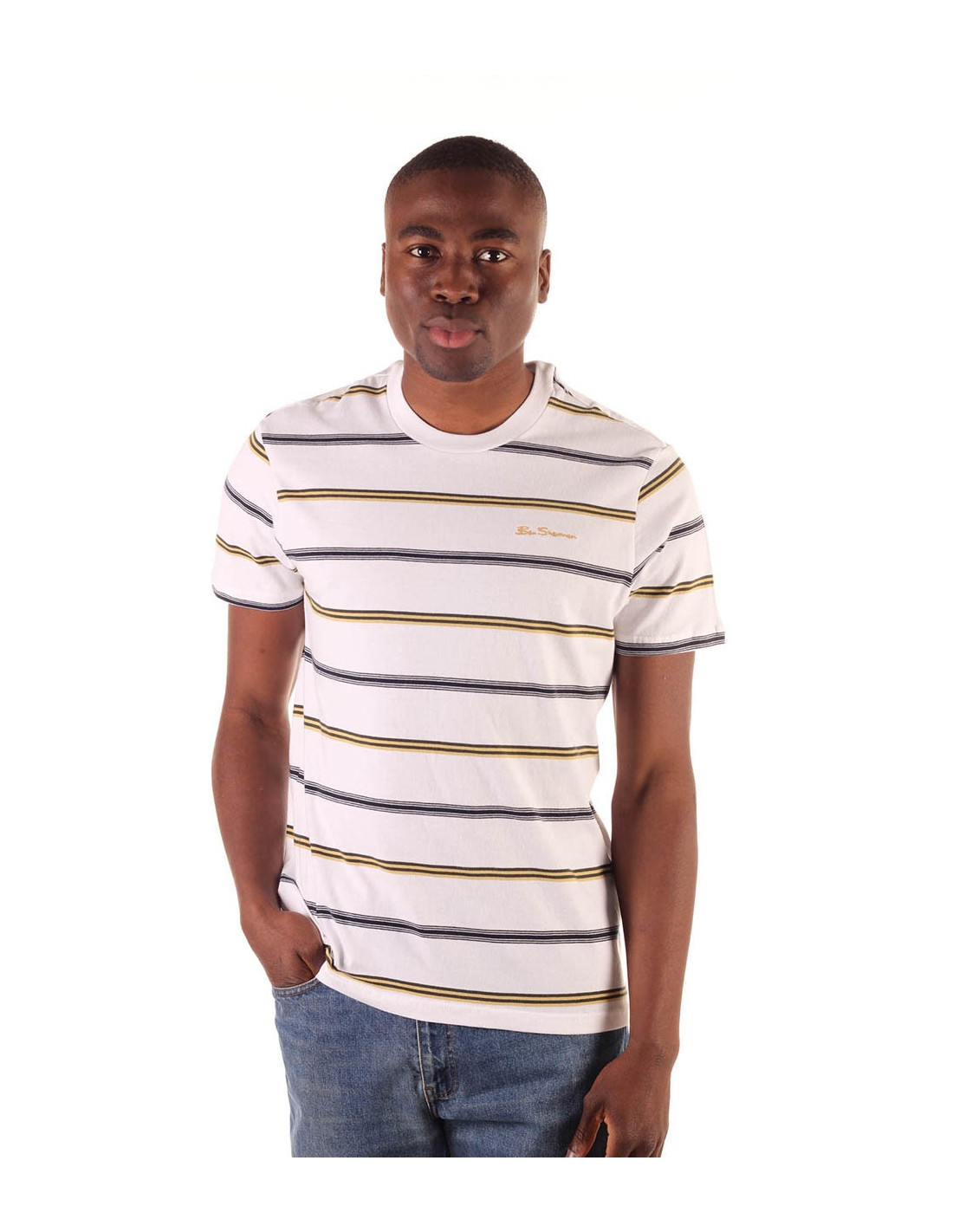 T-shirt à rayures universitaires BEN SHERMAN 5
