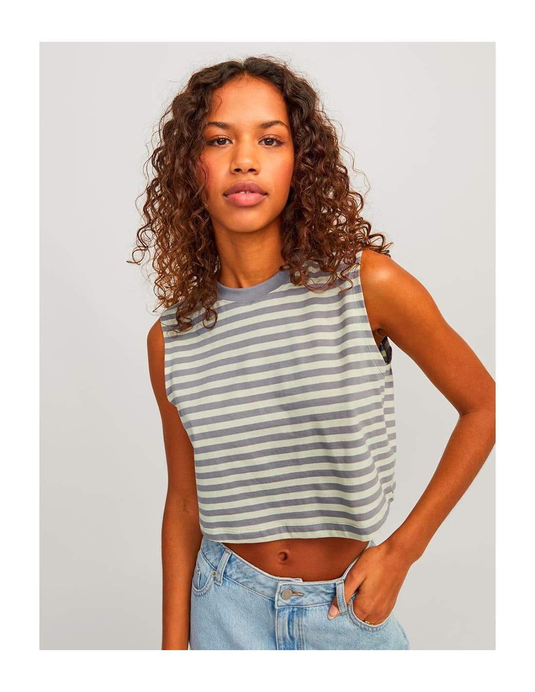 JJXX Alvira SL Slim Crop - T-shirt 1
