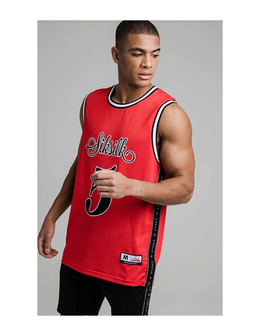 T-shirt de baseball SIKSILK SS-19484 2