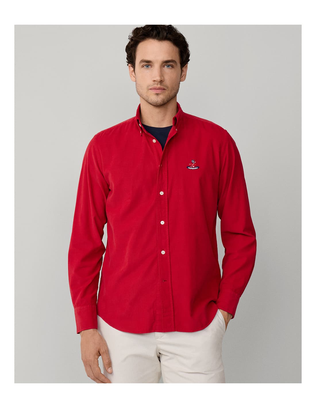 FAçONNABLE Clbd Gd Babycrd Embr - Chemise en micro velours côtelé 2