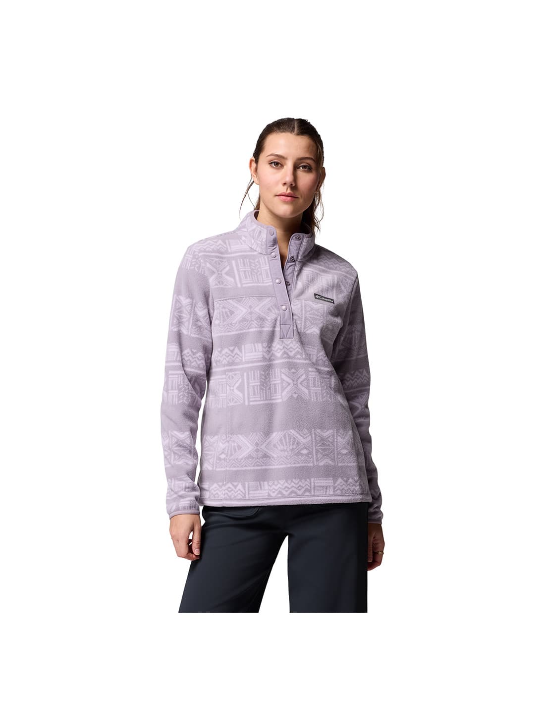 Sweat-shirt polaire imprimé à demi-boutons-pression COLUMBIA Benton Springs 1