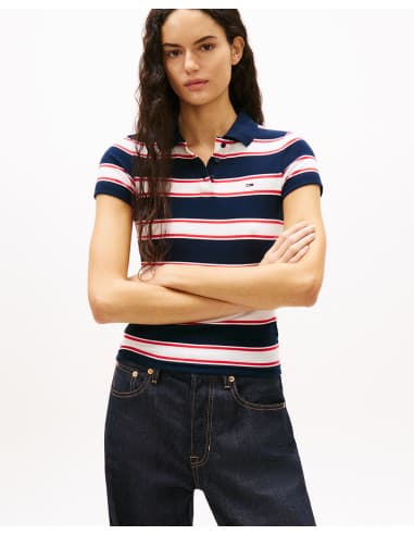 Polo côtelé coupe ajustée TOMMY HILFIGER 1