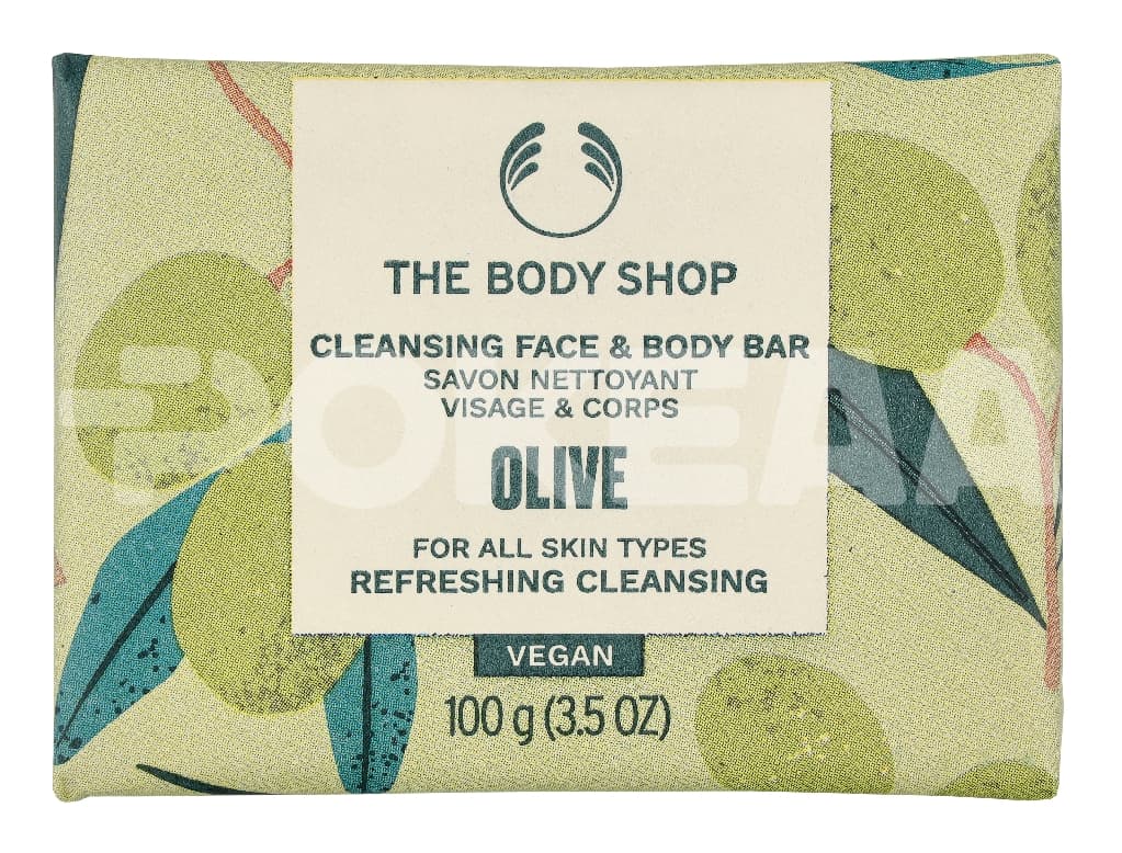 The Body Shop Olive Cleansing Face & Body Bar 100g 1