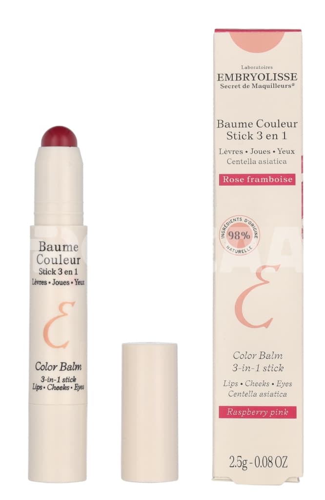 Embryolisse Color Balm 3-In-1 Stick 2.5g - Raspberry Pink 1