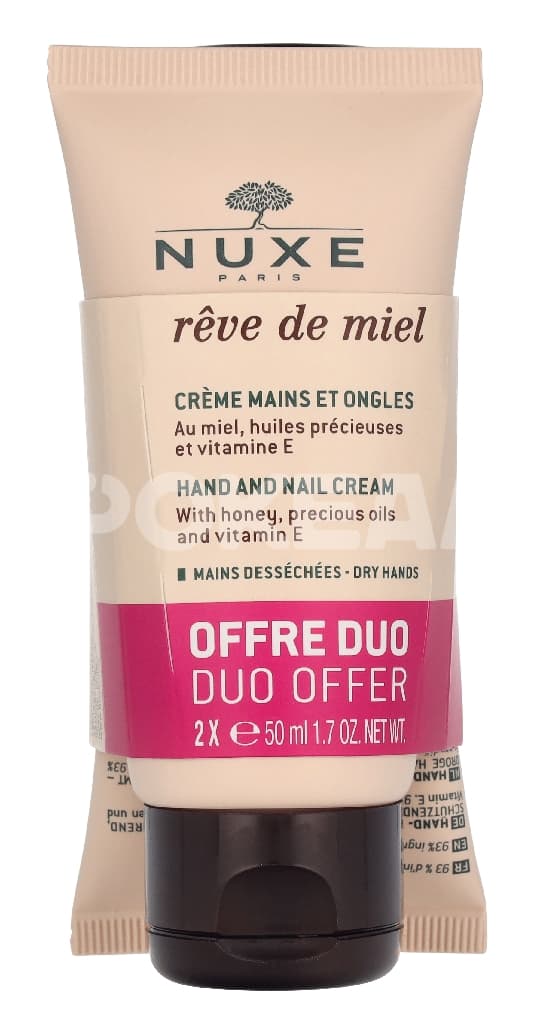 Nuxe Reve De Miel Hand And Nail Cream Duo Set 100ml - 2x50ml 1