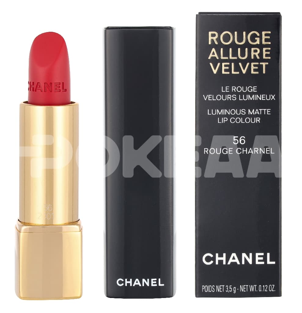 Chanel Rouge Allure Velvet Luminous Matte Lip Colour 3.5g - #56 Rouge Charnel 1